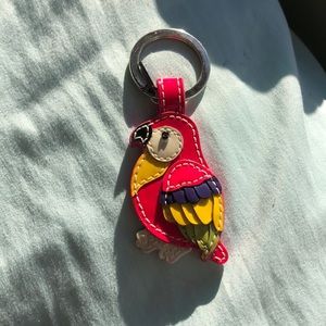 Coach parrot keychain